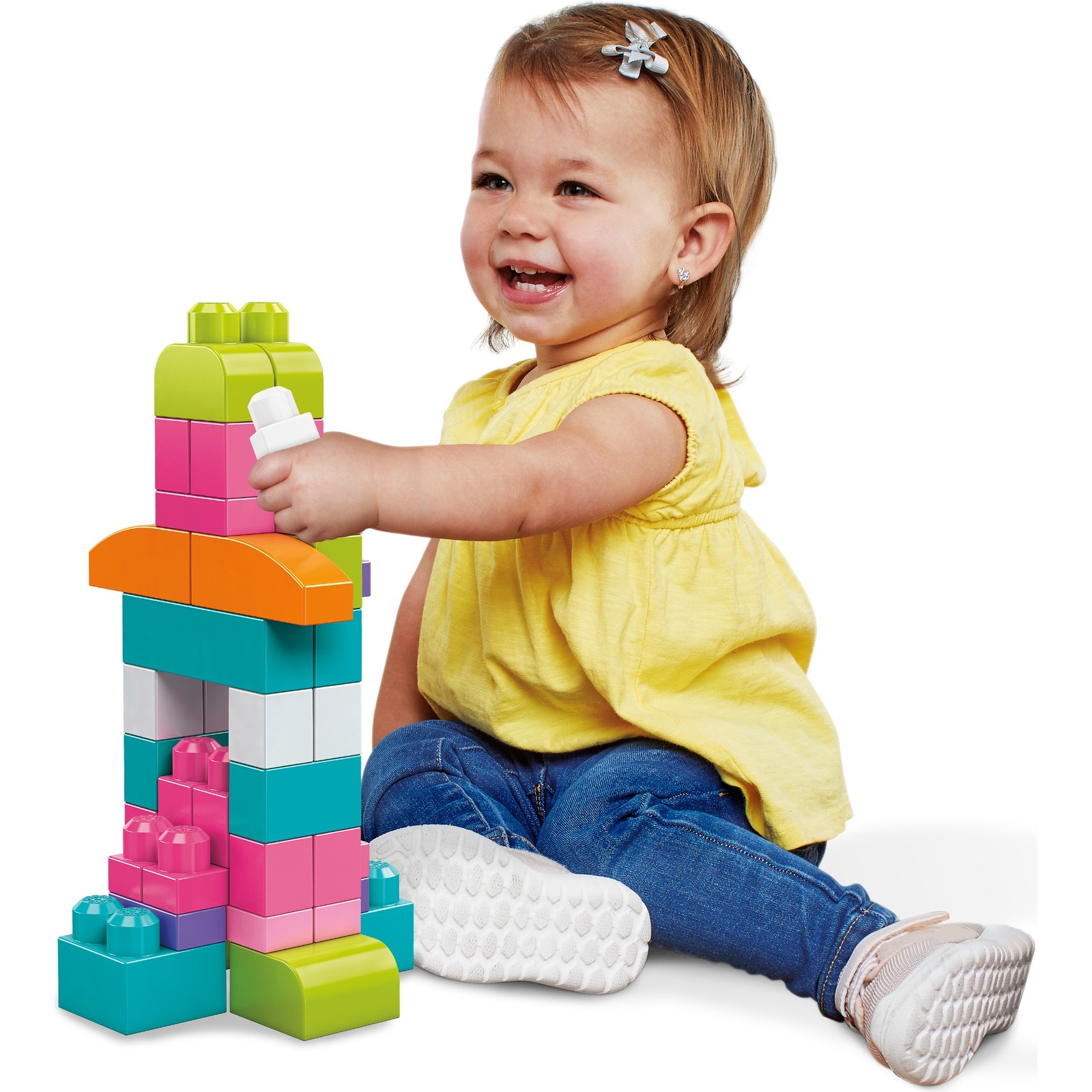 Конструктор Mega Bloks First Builders 60деталей Розовый DCH54 - фото 22