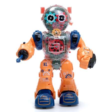 Робот IQ BOT «Шестерёнка» свет звук оранжевый
