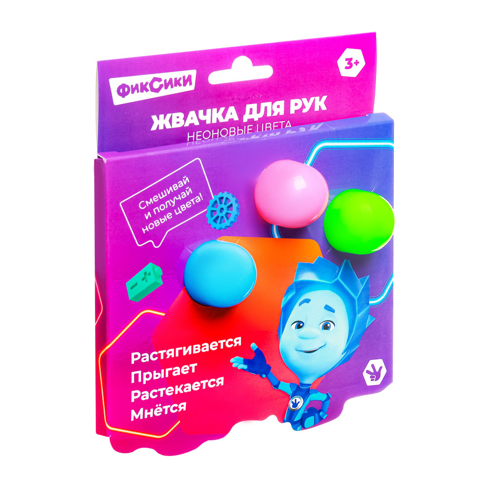 Набор Игроленд Жвачка для рук Фиксики Smart GUM неоновые цвета - фото 3