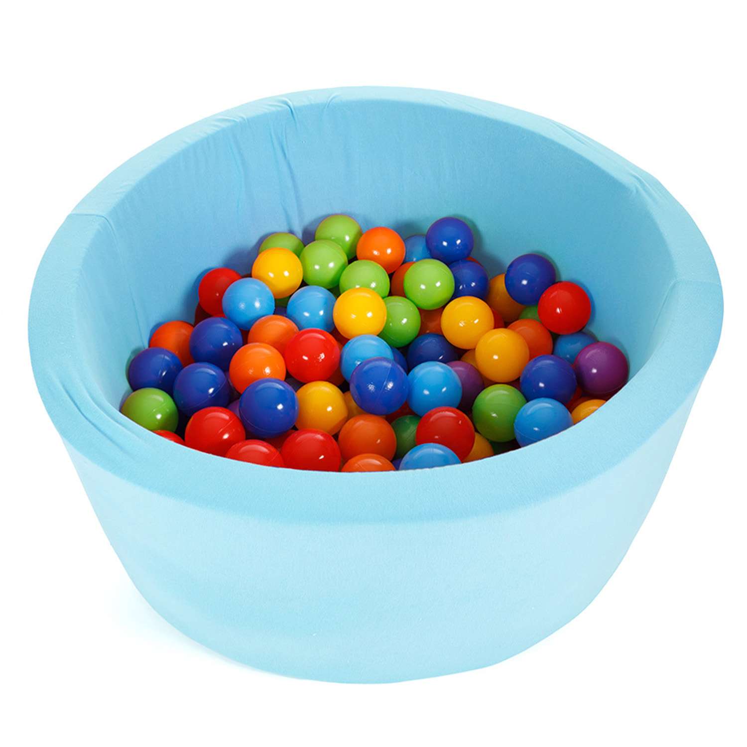Сухой бассейн Тутси игровой с комплектом шаров поролон голубой 160 шт d8 см 85х40 см - фото 2