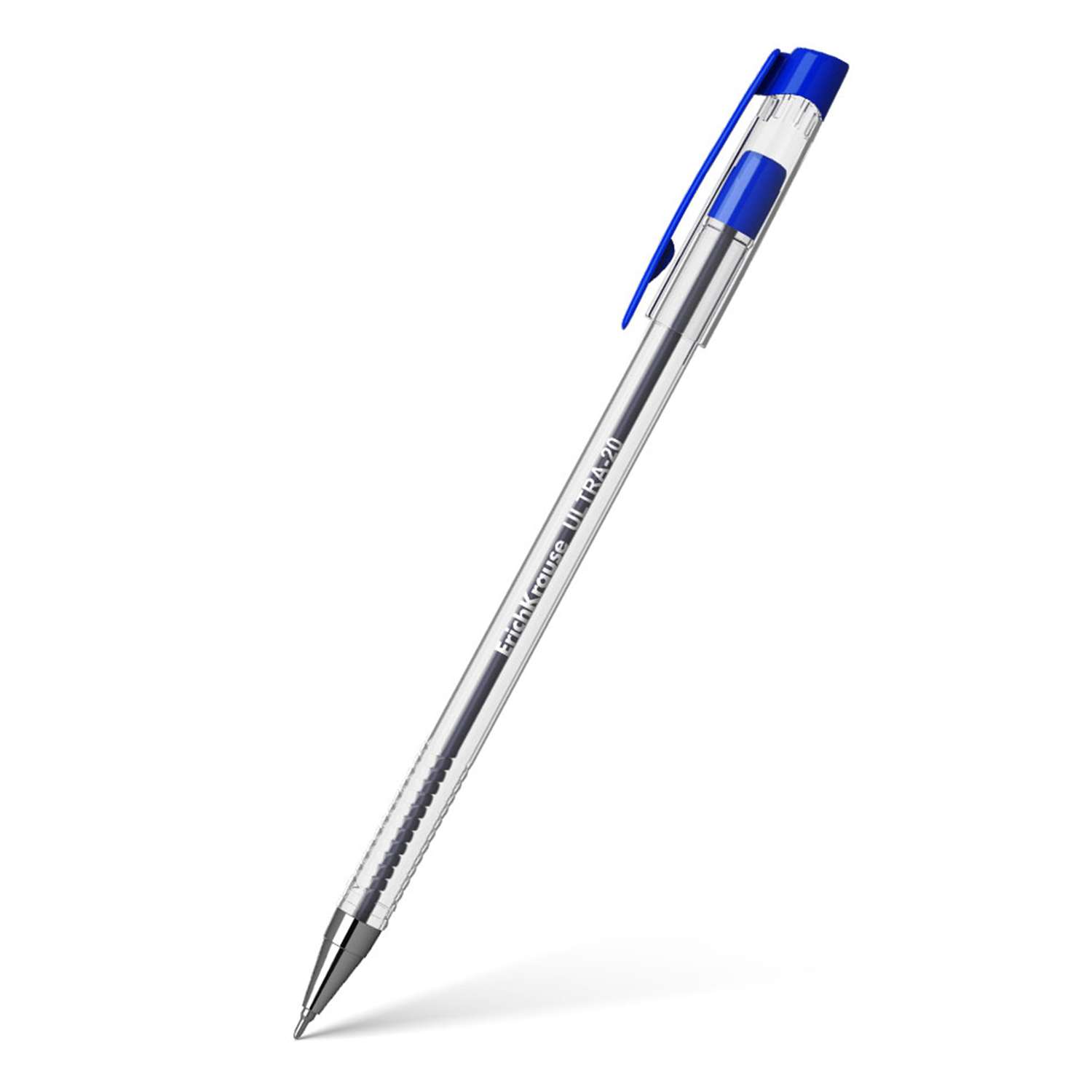 Ручка шариковая ErichKrause Ultra-20 цвет чернил синий в коробке по 12 шт - фото 1