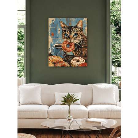 Картина по номерам Art sensation холст на деревянном подрамнике 40х50 см Воришка