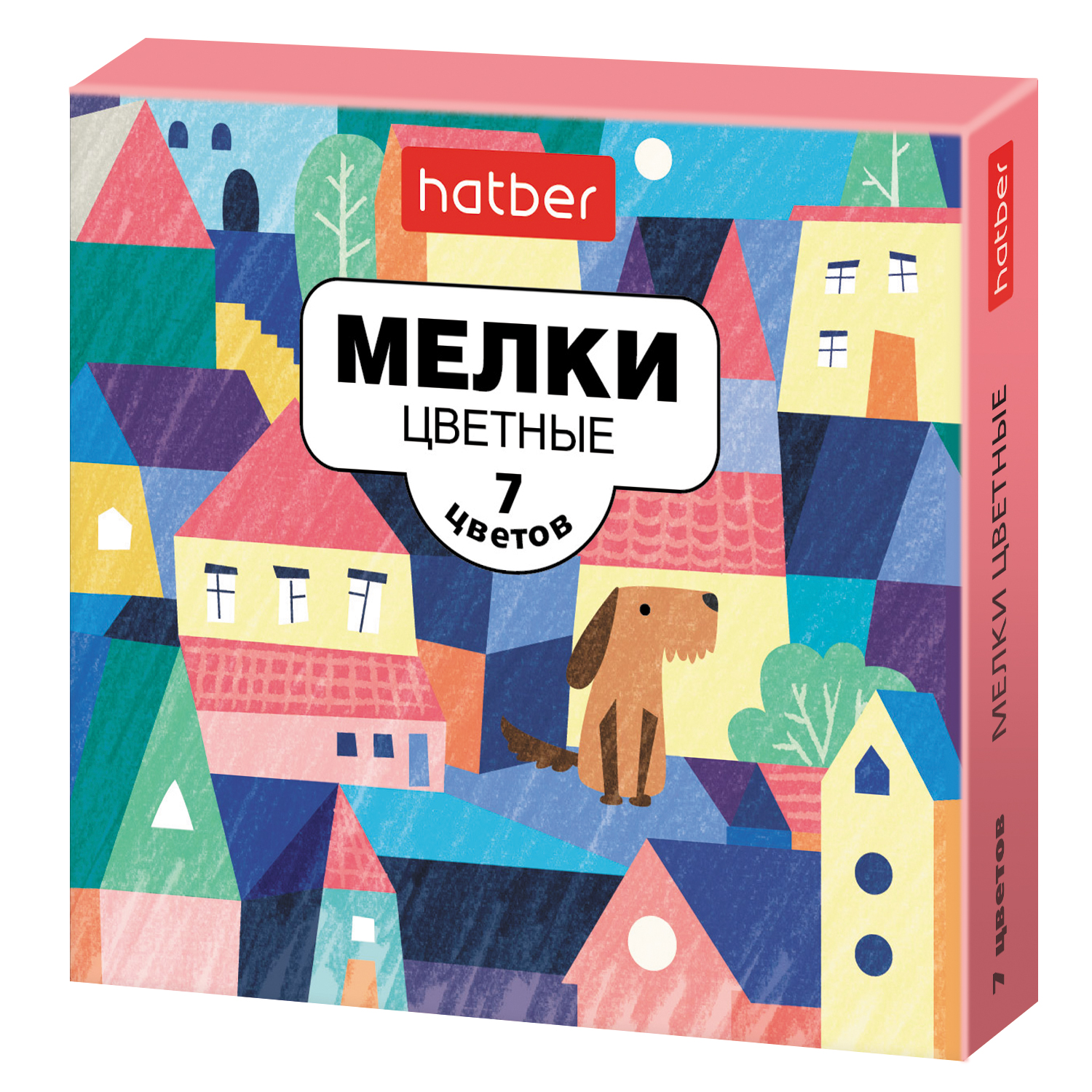 Мелки Hatber Городок 7цветов 072696 - фото 1