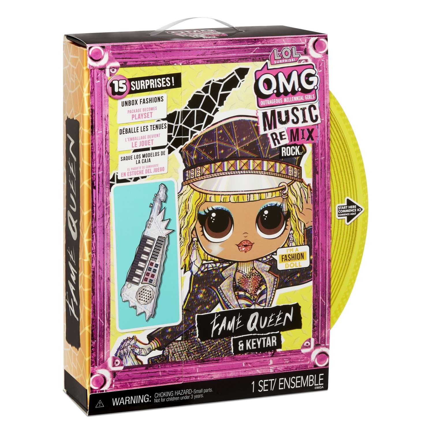 Кукла L.O.L. Surprise! OMG Remix Rock Fame Queen and Keytar 577607EUC 577607EUC - фото 3