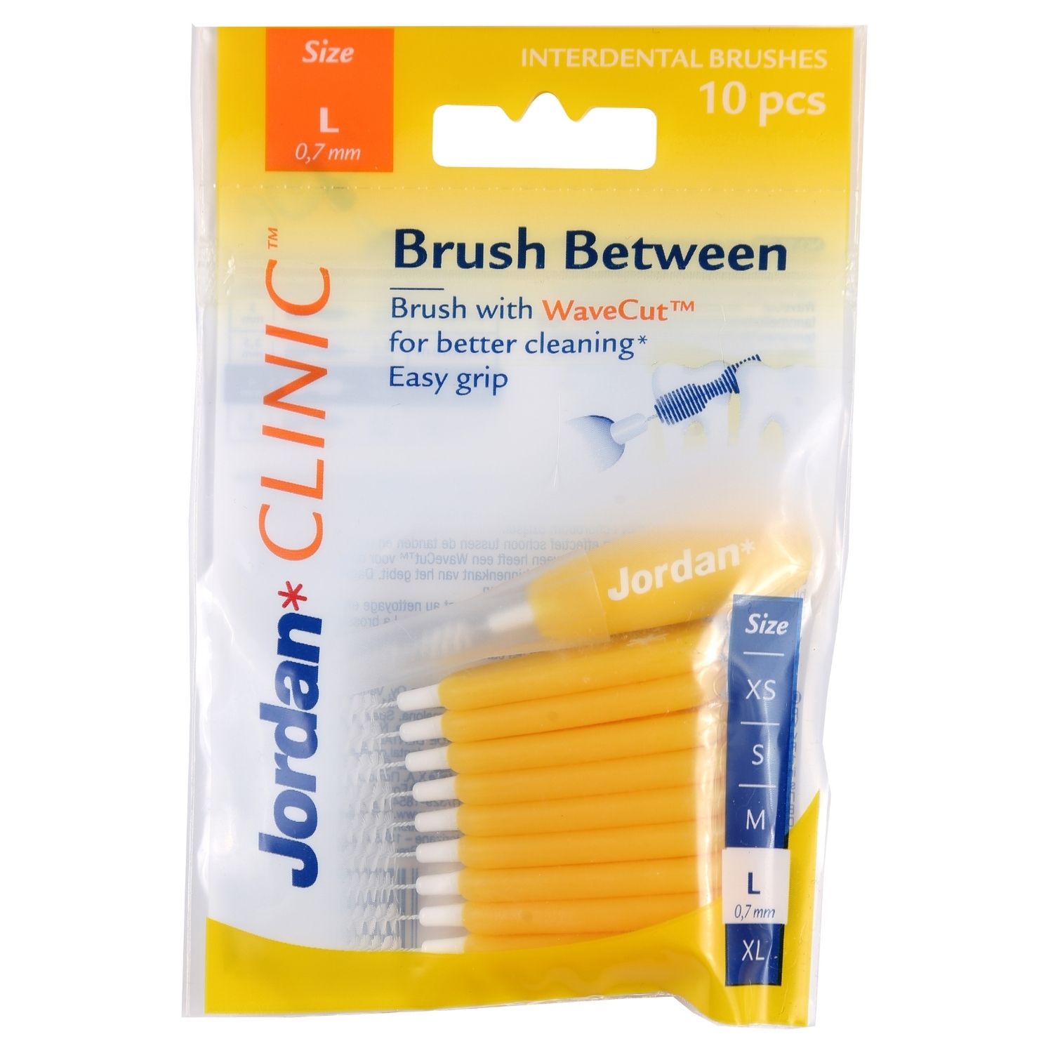 Межзубные ершики JORDAN CLINIC BRUSH BETWEEN 0.7 mm L - фото 1