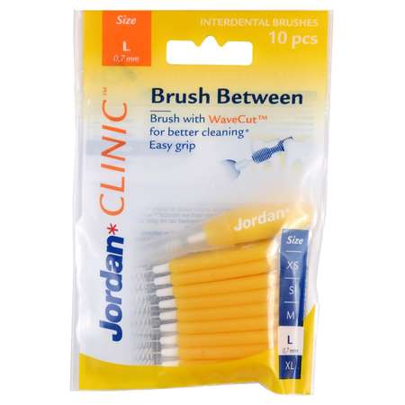 Межзубные ершики JORDAN CLINIC BRUSH BETWEEN 0.7 mm L