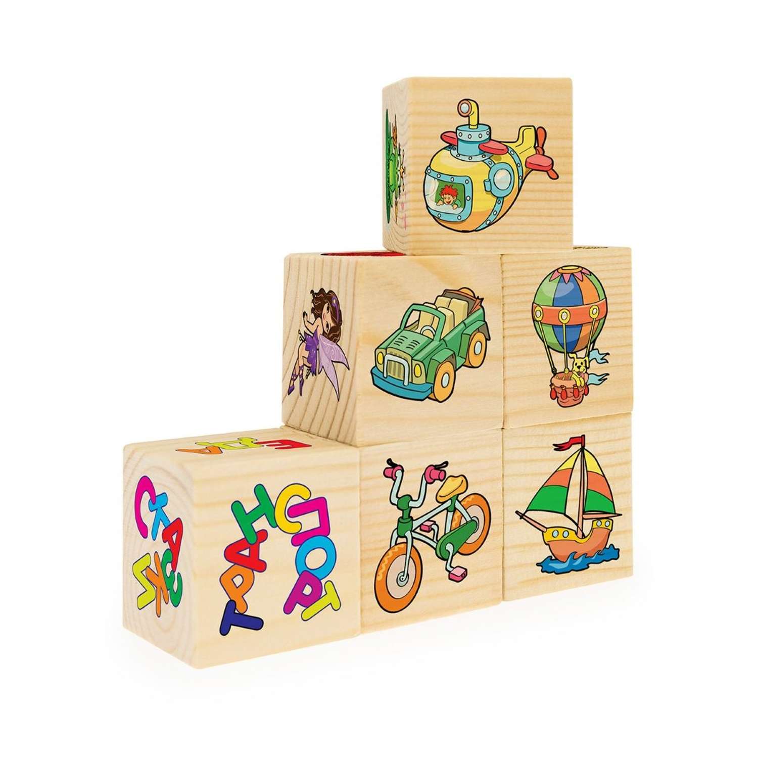 Развивающая игрушка Анданте Ассоциации на кубиках №3 - фото 1