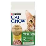 Корм сухой для кошек Cat Chow 1.5кг с высоким содержанием домашней птицы при стерилизации и кастрации