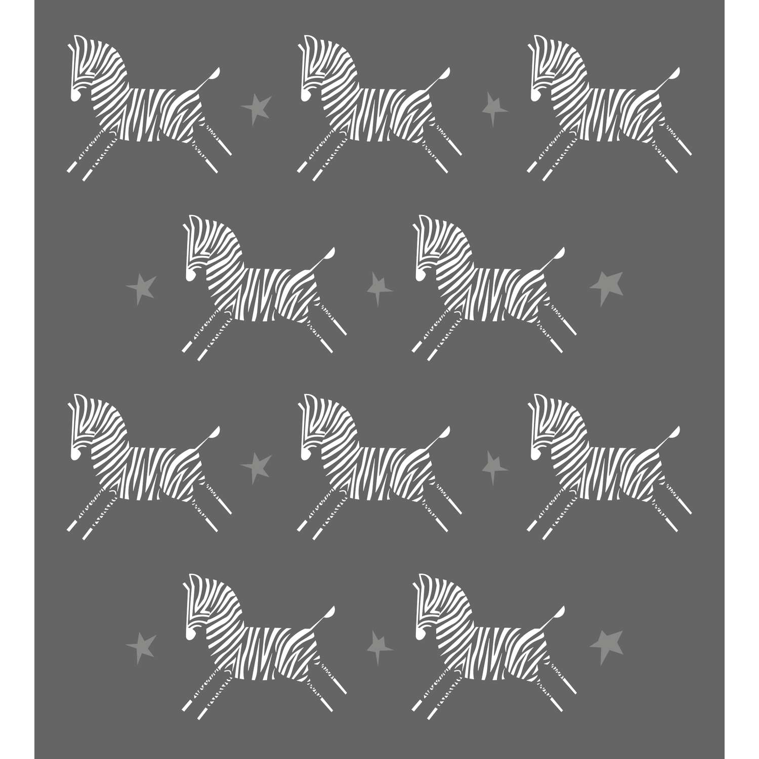 Одеяло байковое Babyton Зебры и звезды Серый 57-1ЕТЖ/400 - фото 4