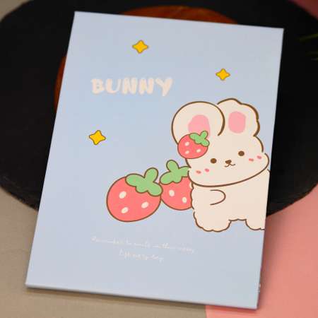 Зеркало настольное для макияжа iLikeGift Happy bunny blue