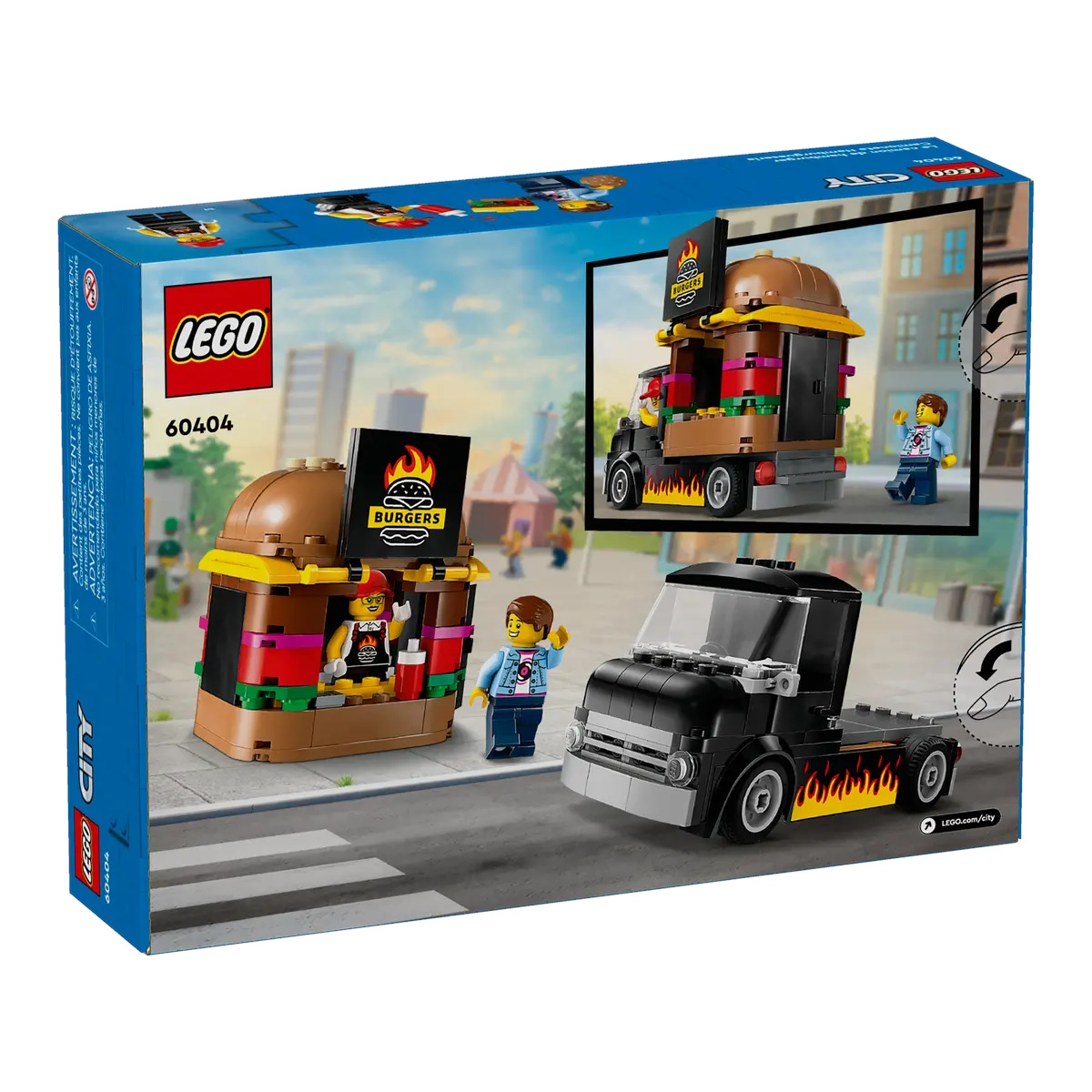 Конструктор LEGO City Бургер Трак 60404 - фото 6