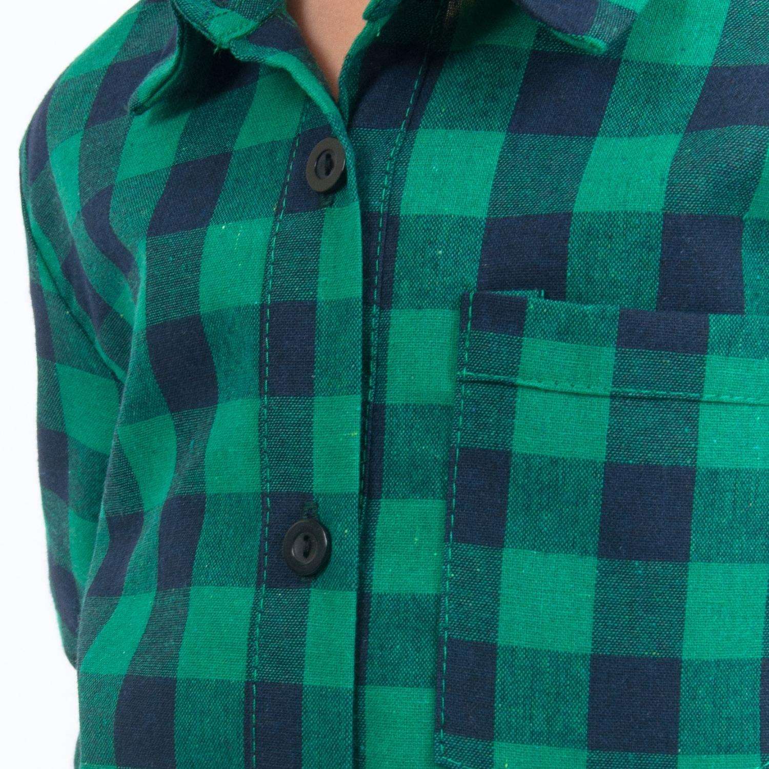 Рубашка Katlen БК-Руб-003/Зелен - фото 3