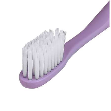 Зубная щетка DENTAL CARE c частицами серебра двойной средней жесткости и мягкой щетиной цвет светло-фиолетовый