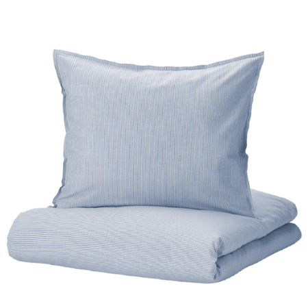 Комплект постельного белья Roomiroom односпальный BERGLAKE 150x200/50x70 голубой