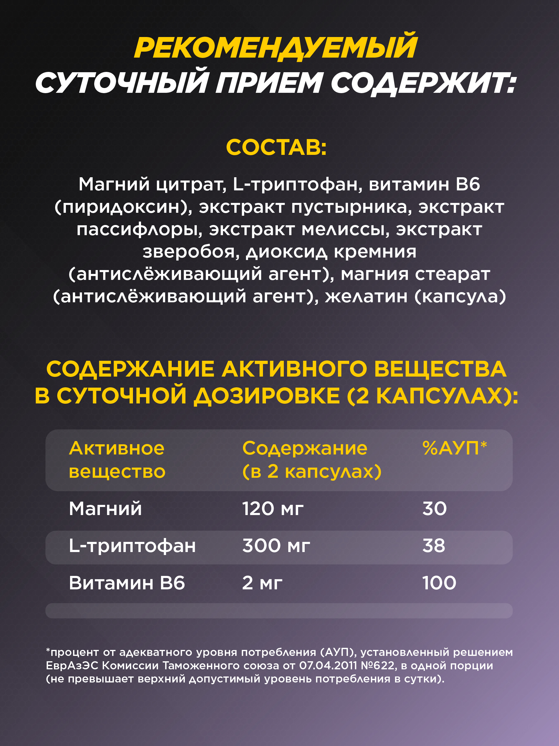 БАД Антистресс комплекс Prime Kraft 60 капсул - фото 3