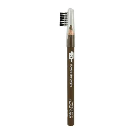 Карандаш для бровей ISCREAM Brow party с щеточкой (тон 01 light brown)