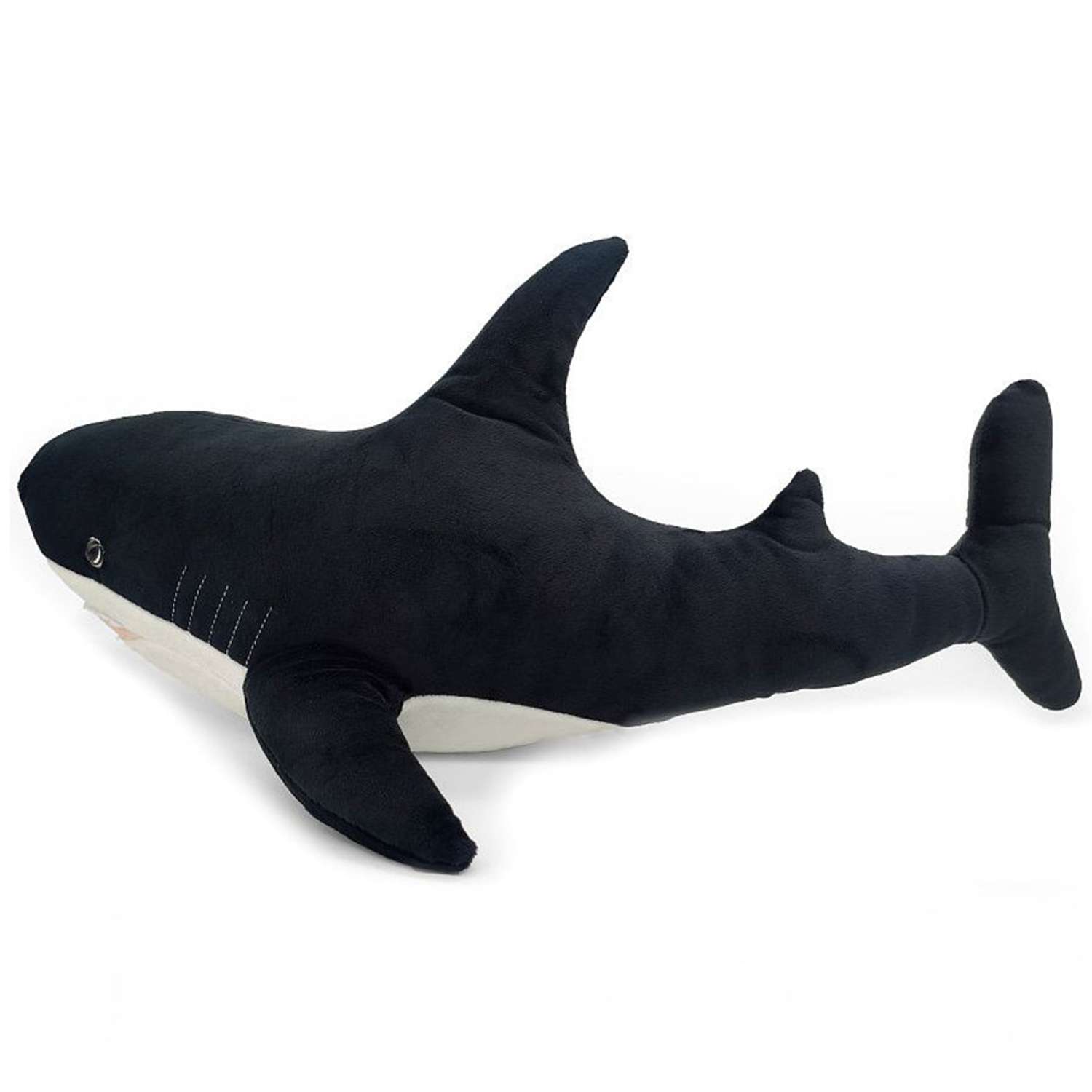 Мягкая игрушка МАЛЬВИНА Акула 50 см черная - фото 1