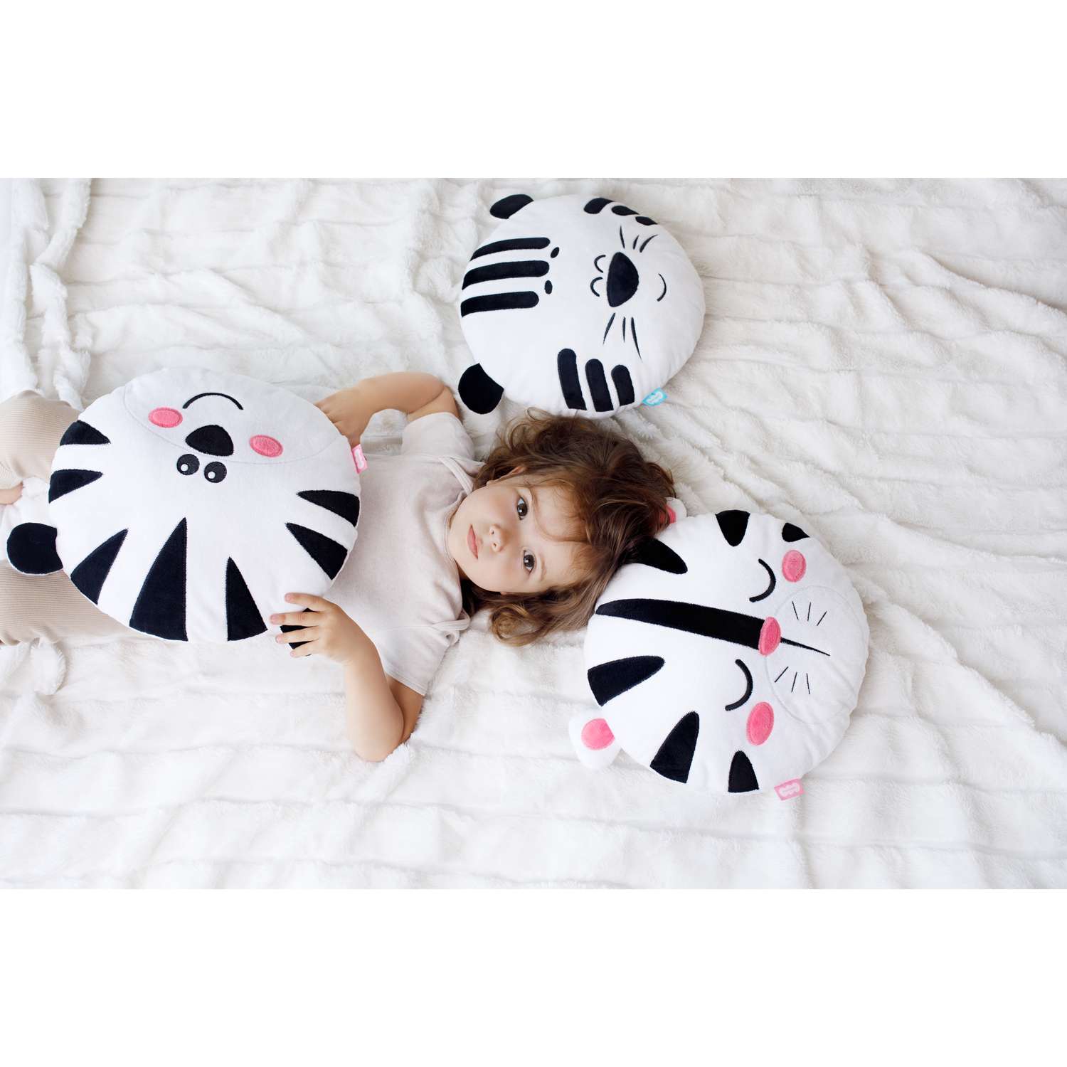 Игрушка-подушка Мякиши мягкая детская большая Тигр Ок - фото 5