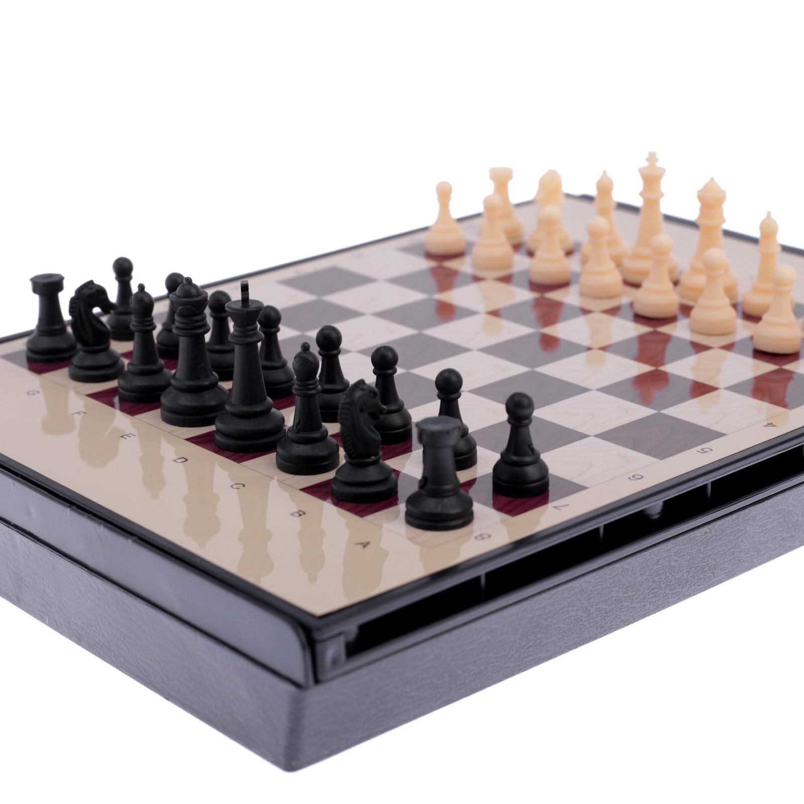 Шахматы Sima-Land магнитные с ящиком 24х18 см - фото 8