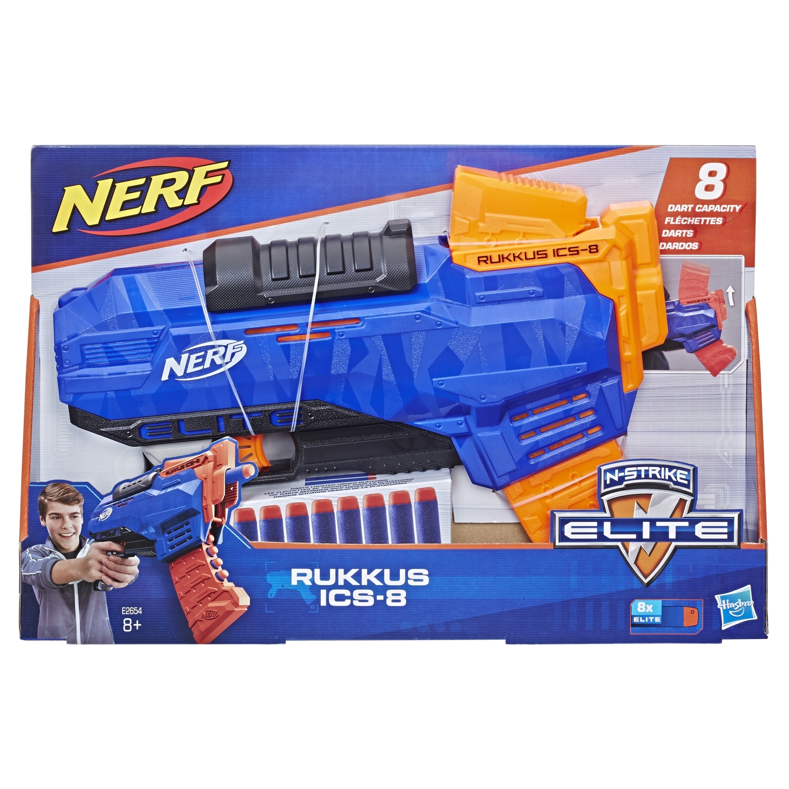 Бластер Nerf Элит Руккус со стрелами E2654EU4 купить по цене 400 ₽ в  интернет-магазине Детский мир