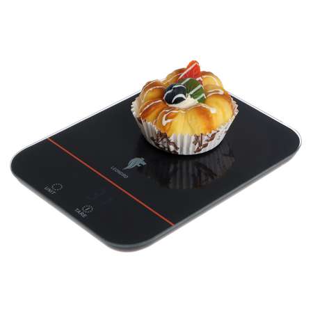 Весы кухонные Luazon Home LE-1706 электронные до 10 кг LCD дисплей чёрные