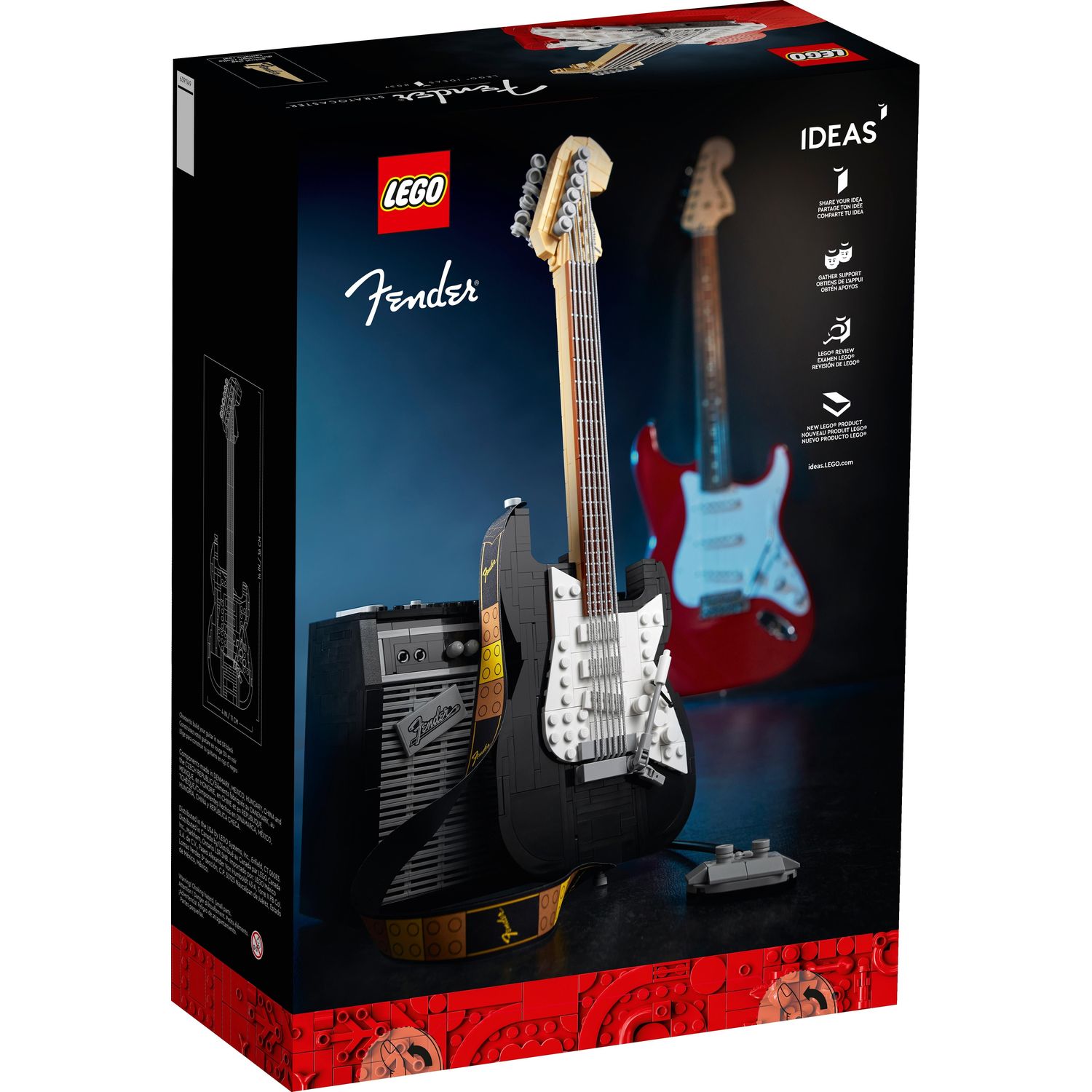 Конструктор LEGO Ideas Гитара Fender Stratocaster 21329 - фото 8