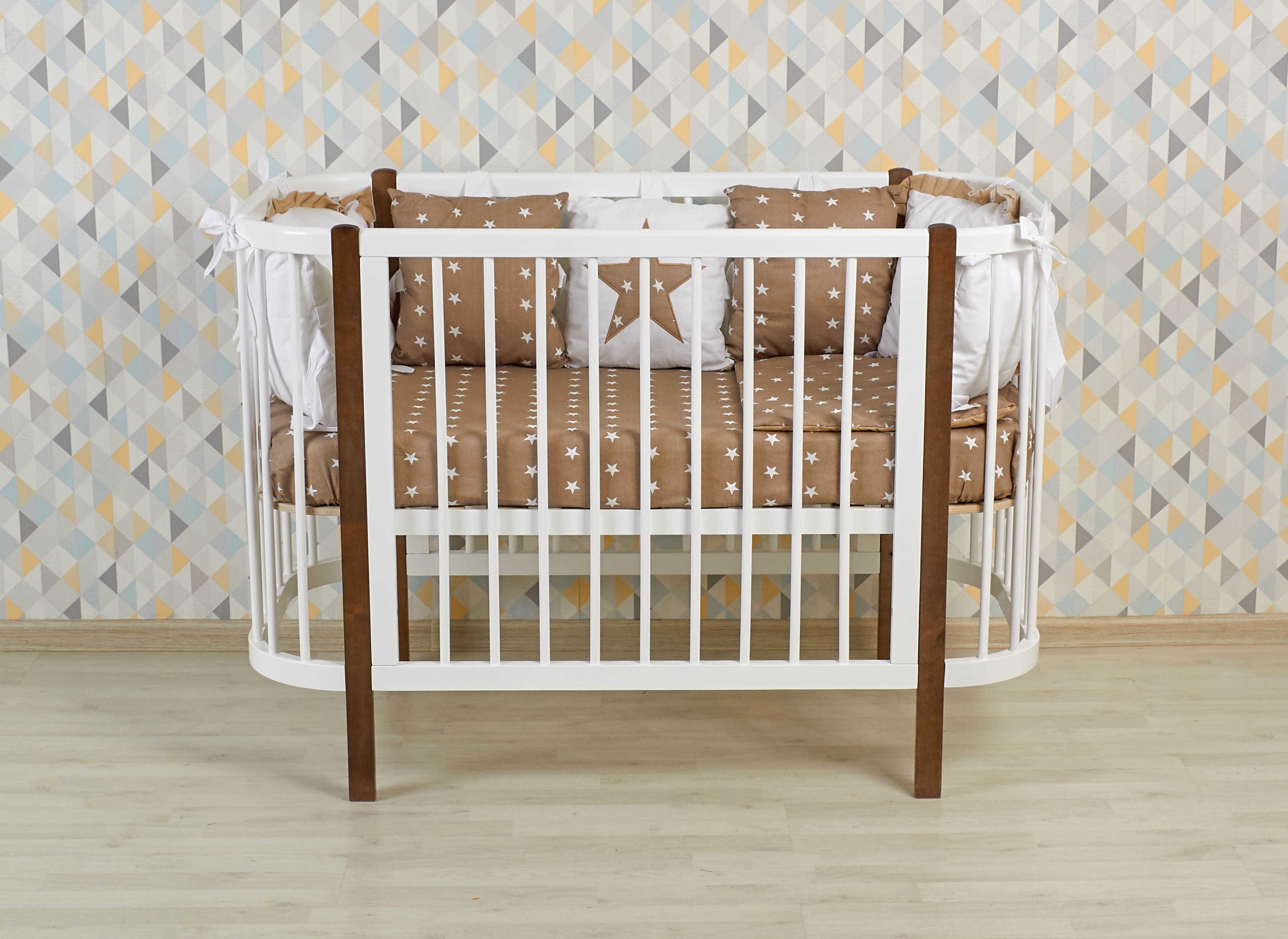 Детская кроватка Polini kids Simple 350 с маятником прямоугольная, продольный маятник - фото 22