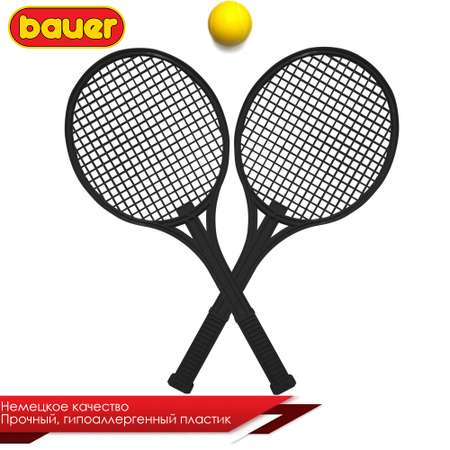 Набор для пляжного тенниса BAUER в прозрачном рюкзаке черный