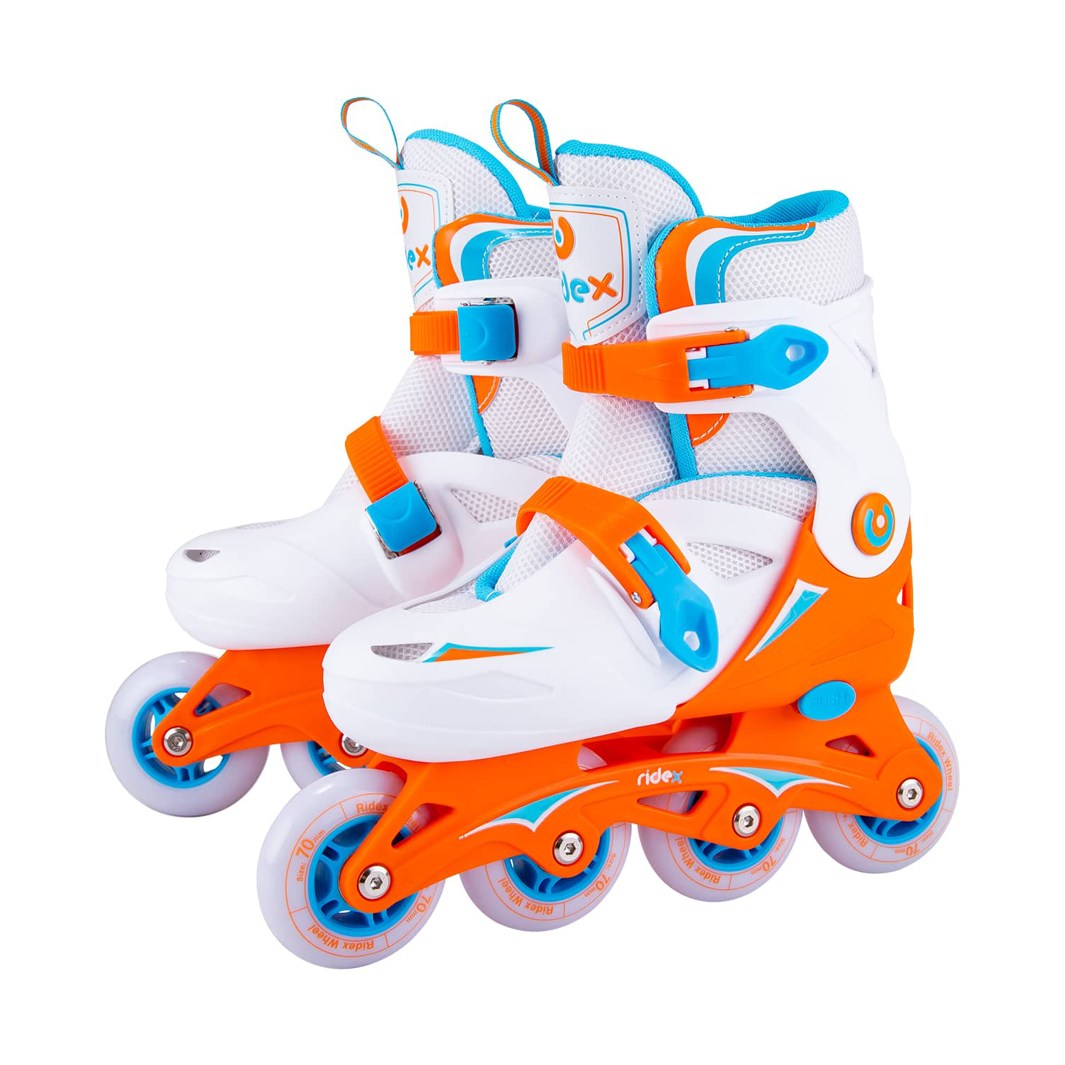 Ролики раздвижные RIDEX Inline skates Cricket Orange plastic M - фото 3