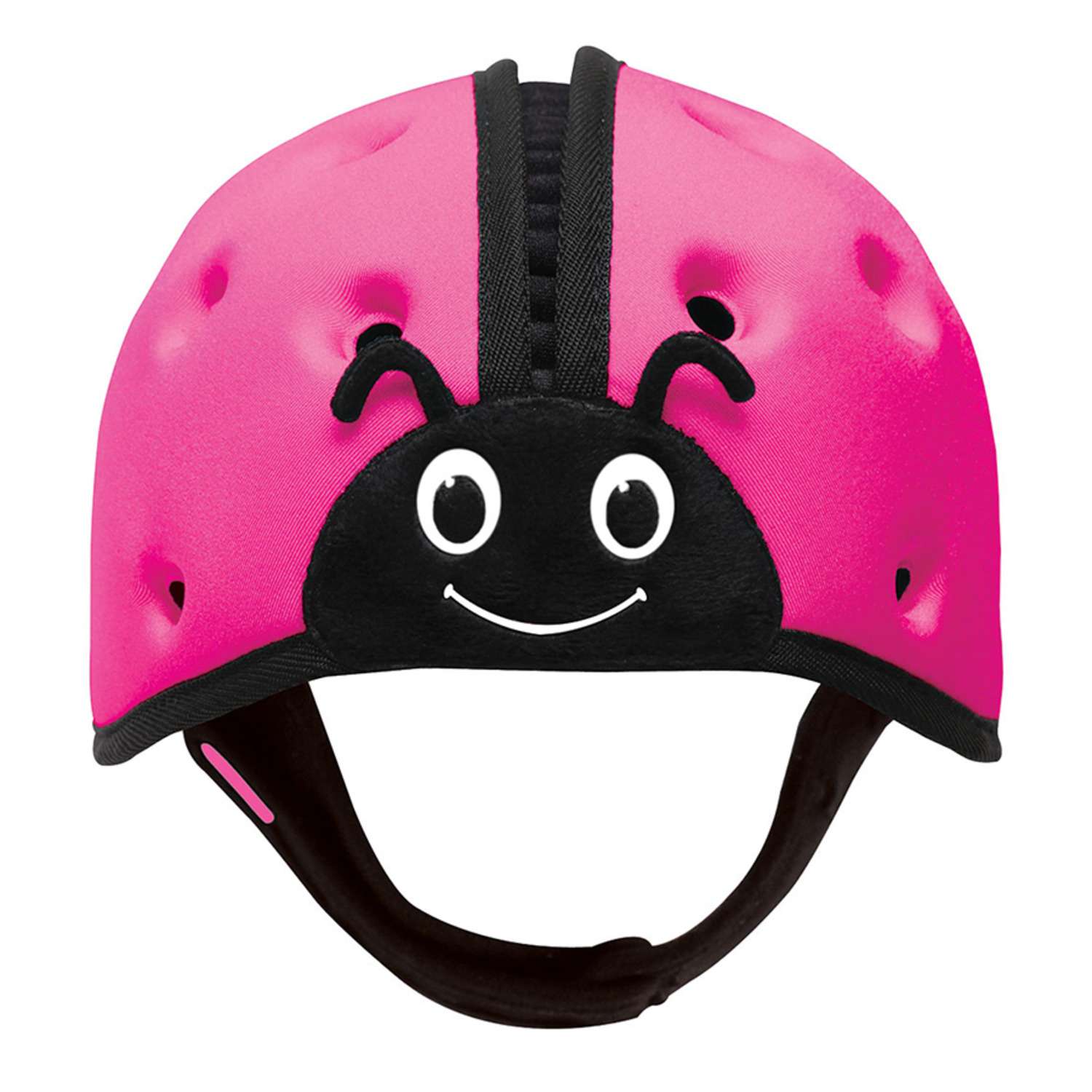 Шапка-шлем SafeheadBABY для защиты головы. Божья коровка. Цвет: розовый - фото 1