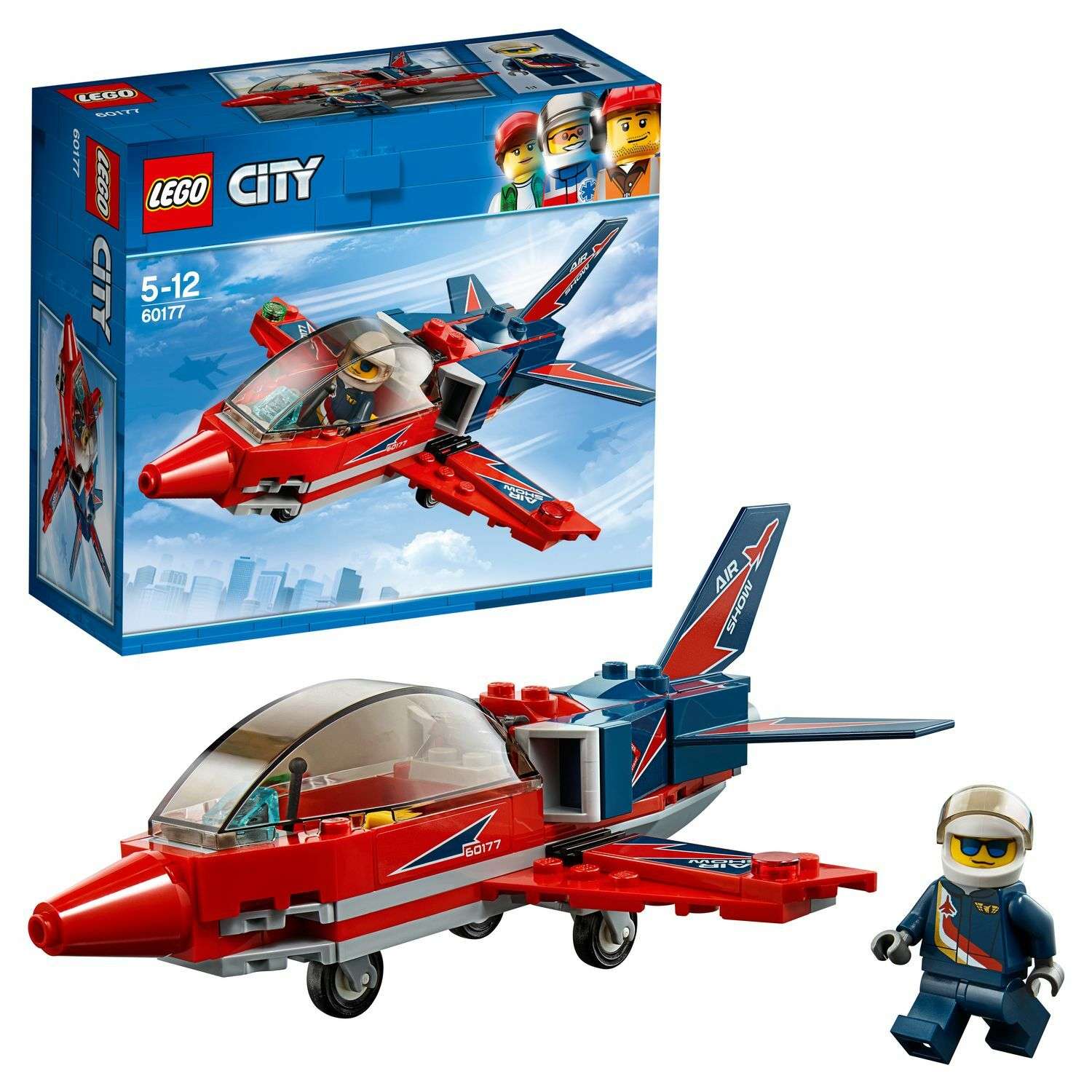Конструктор LEGO Реактивный самолёт City Great Vehicles (60177) - фото 1
