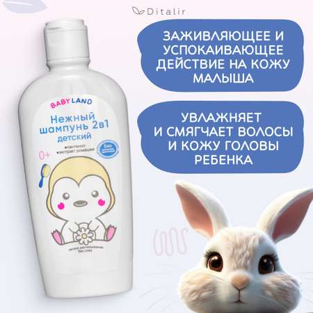 Детский шампунь 2 в 1 Диталир BABYLAND