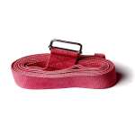Ремень для фитнеса и йоги Ramayoga хлопковый 270 см красный