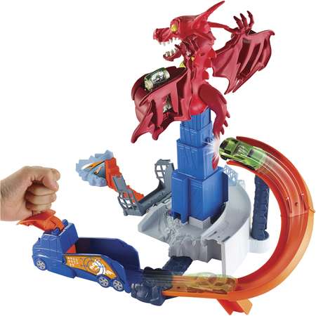 Трек Hot Wheels Битва с драконом с пусковой установкой