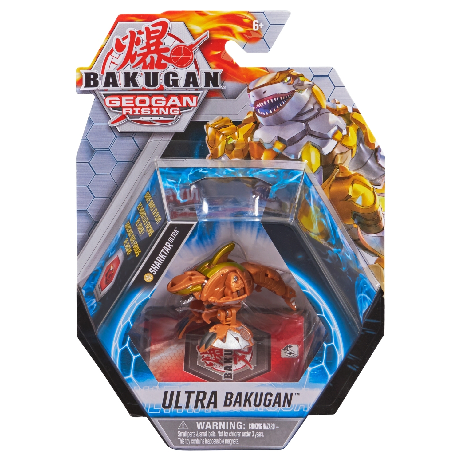 Фигурка-трансформер Bakugan S3 Ультра Monster Shark Gold 6061538/20132909  купить по цене 999 ₽ в интернет-магазине Детский мир