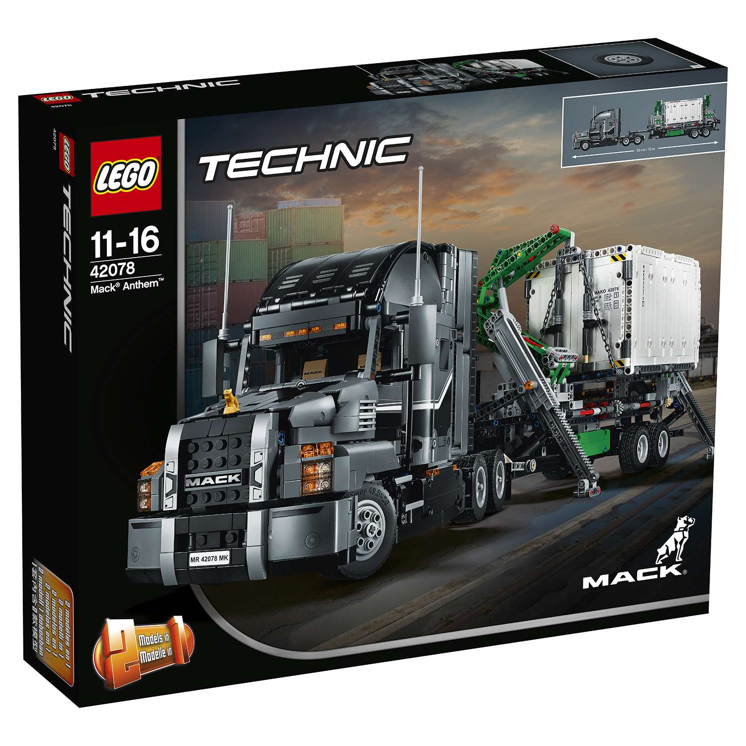 Конструктор LEGO Грузовик MACK Technic (42078) - фото 2