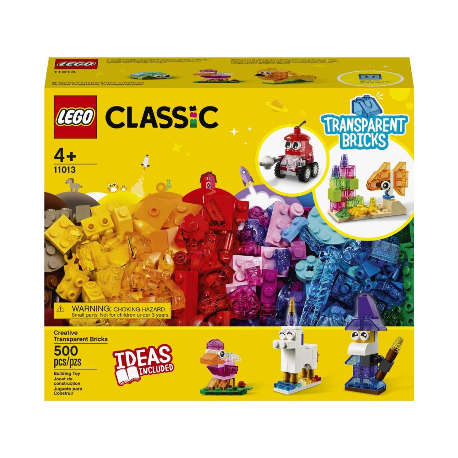 Конструктор LEGO Classic Прозрачные кубики L-11013 - фото 1