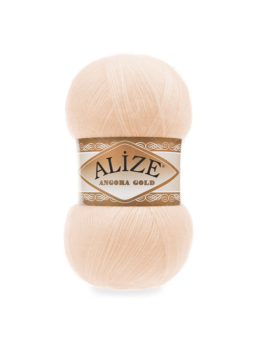 Пряжа Alize для шарфов кардиганов Angora Gold 100 гр 550 м 5 мотков 681 ярко-персиковый - фото 6