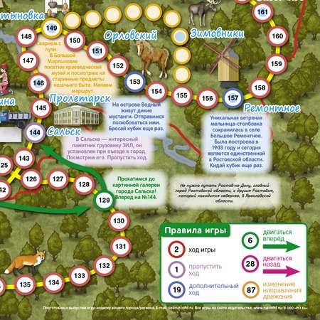 Настольная игра РУЗ Ко Ростовская область. Большое путешествие. Играем всей семьей.