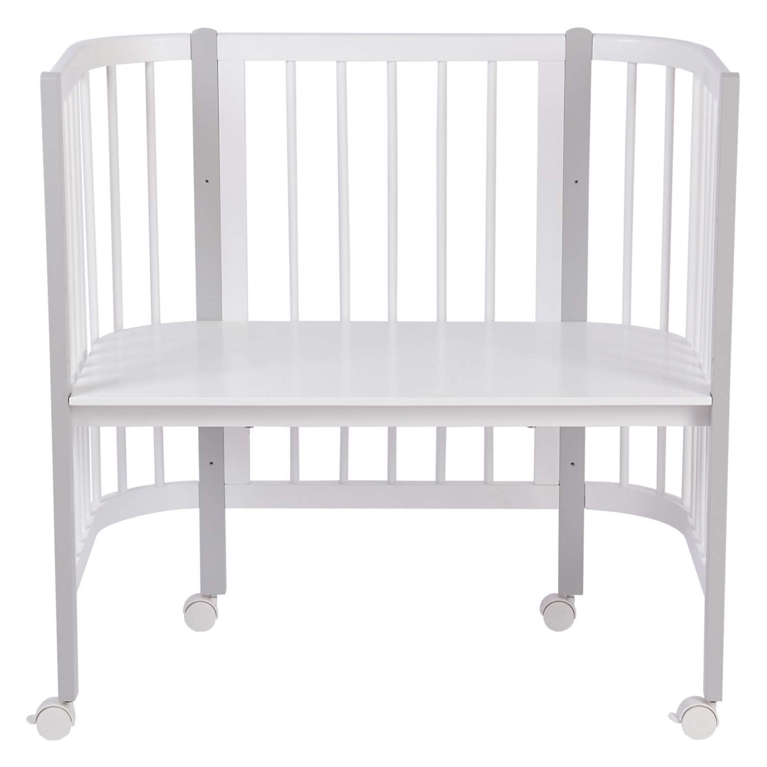 Детская кроватка Polini kids прямоугольная, (серый, белый) - фото 1