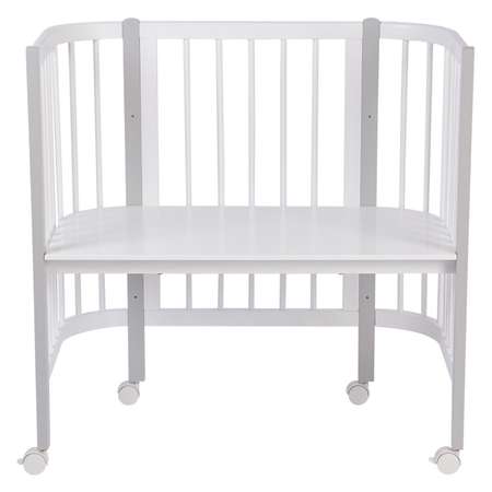 Кровать-трансформер детская Polini kids Simple приставная 120 Белый-Серый