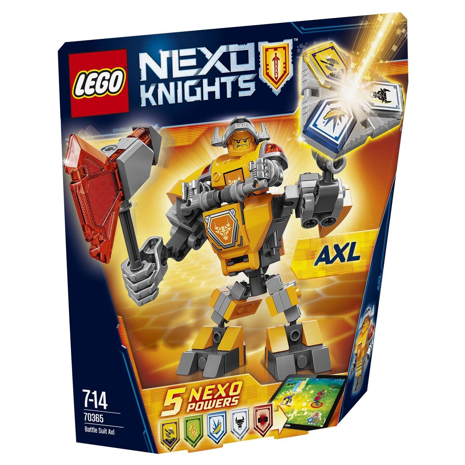Конструктор LEGO Nexo Knights Боевые доспехи Акселя 70365 - фото 2