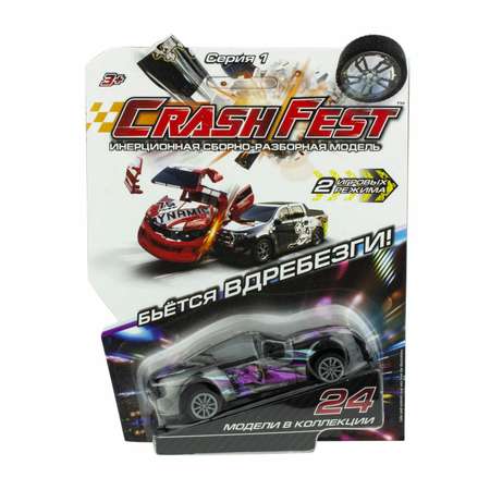 Машинка Crashfest Ghost Racer 2в1 разборная инерционная