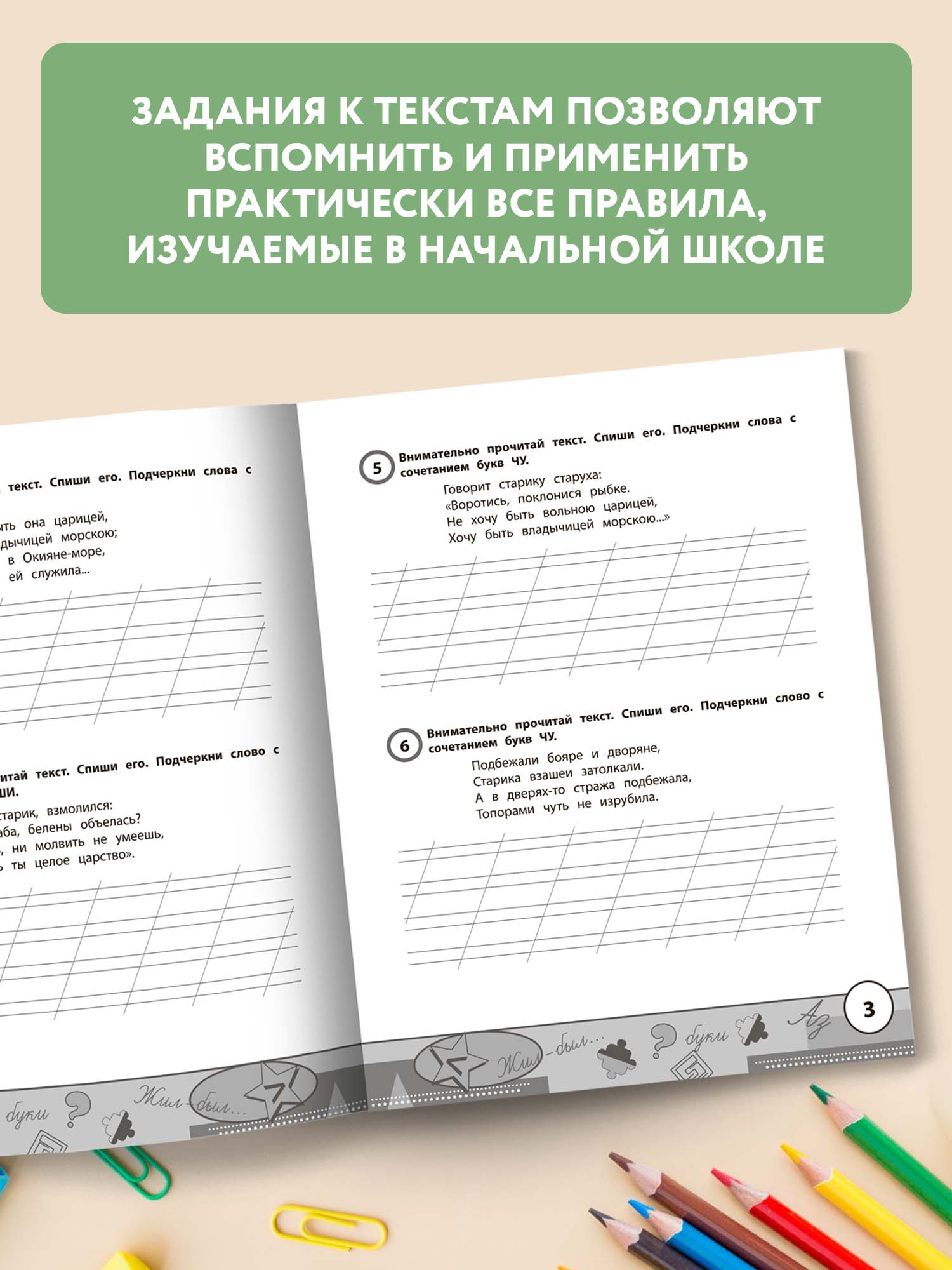 Набор из 2 книг Феникс Учимся у Пушкина : контрольное списывание и проверка знаний 1-4 классы - фото 7