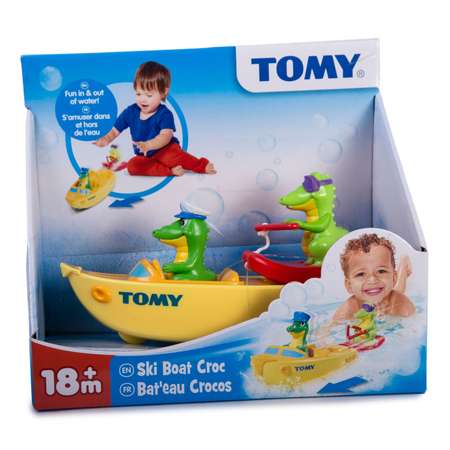 Игрушка для ванной Tomy Крокодил на водных лыжах