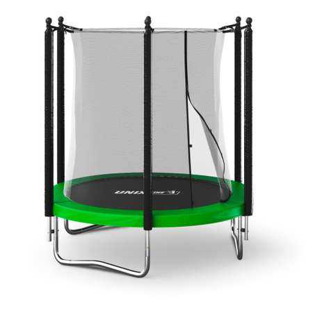 Батут каркасный Simple 6 ft UNIX line Green с внутренней защитной сеткой общий диаметр 183 см до 100 кг