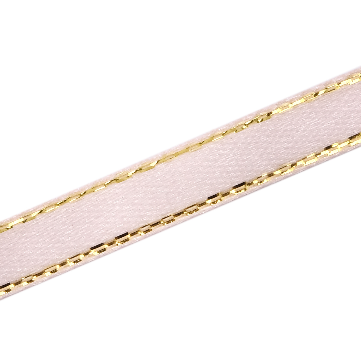 Лента Айрис атласная односторонняя упаковочная с золотой нитью 6 мм 22.86 м 147 розовый - фото 4