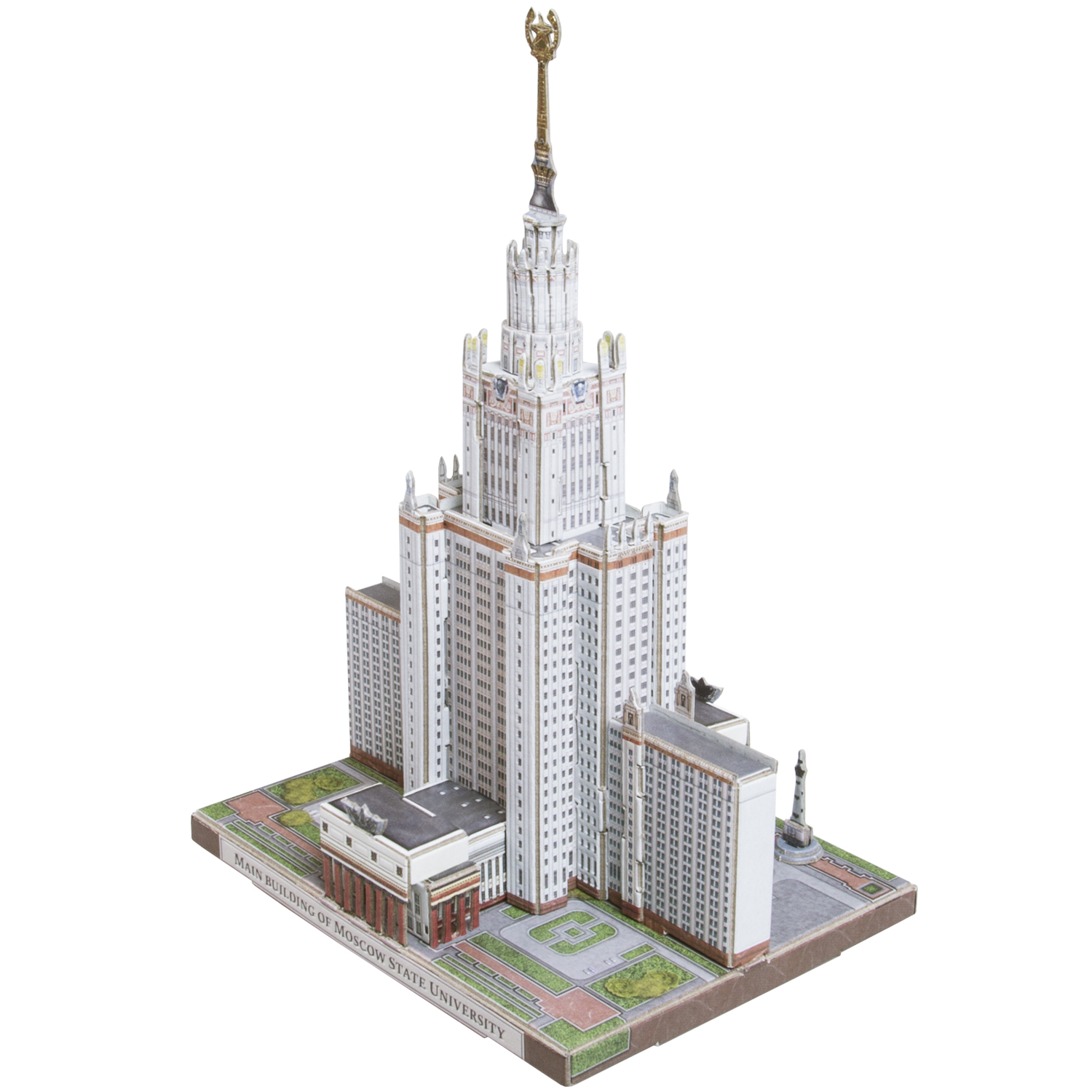 Сборная модель Умная бумага Города в миниатюре Главное здание МГУ 642 642 - фото 2