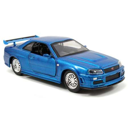 Автомобиль Jada Nissan Skyline GTR R34 1:24 голубой