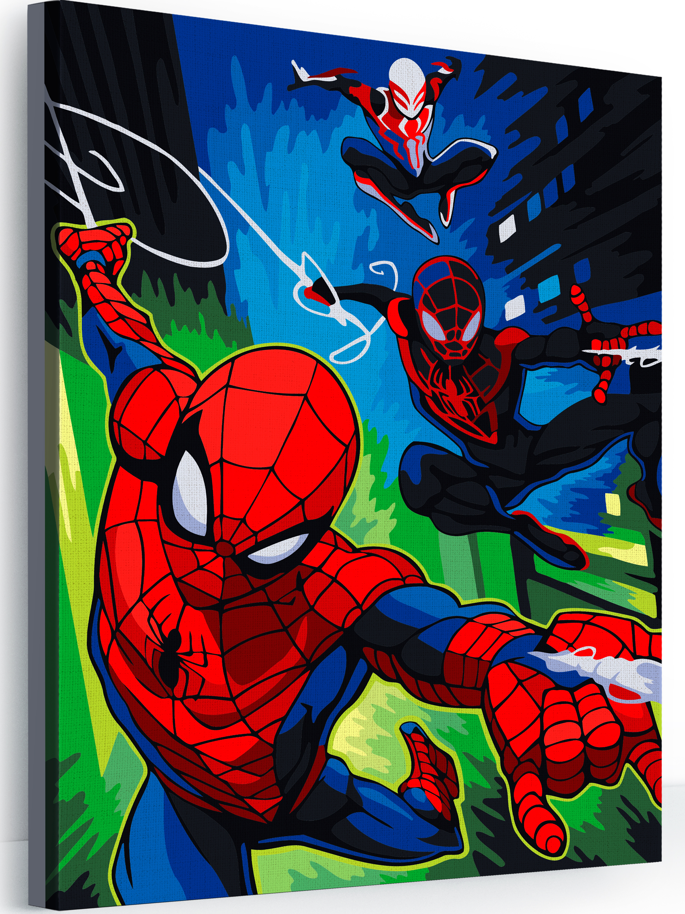 Картина по номерам ARTOP Набор для творчества холст на подрамнике 40х50 см Полет Человека-паука - фото 1